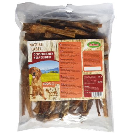 BUBIMEX - Nerfs de bœuf - Friandises à Mâcher pour Chien - Bâton de Bœuf de Qualité Supérieure 100% Naturel - Tendons Riches en