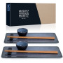 Moritz & Moritz Service Sushi pour 2 Personnes - 10 Pièces - Service a Sushi avec 2x Assiette à Sushi