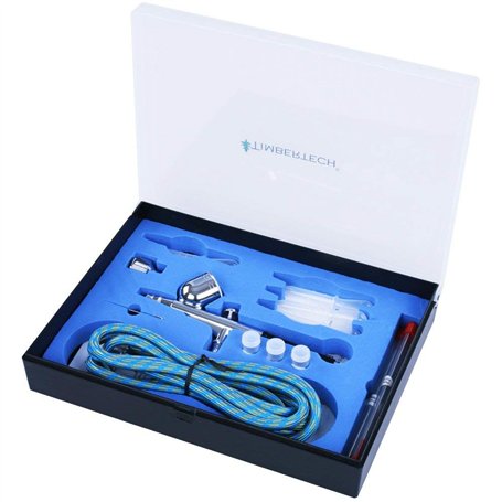 TIMBERTECH® ABPST01 Pistolet Aerographe Kit aérographe avec Adaptateur