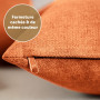 Blumtal Housse de Coussin 40x60 cm canape - Lot de 2 - Housse Coussin 40x60 cm en Chenille Douce avec Fermeture éclaire cachée -