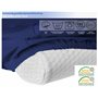 Theonoi Housse de coussin pour coussin de nuque, coussin de santé en coton, pour tailles de 35 x 60 à 45 x 75 cm (bleu marine 10