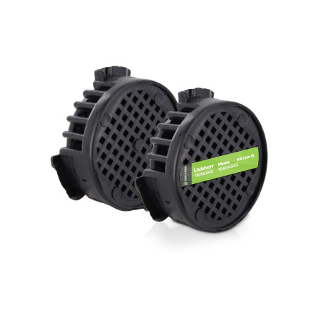 DEKAROX Lot de filtres à charbon actif - Diamètre : 45 mm - Compatible avec Liebherr 9096342 - Pour réfrigérateur