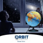 ORBIT GLOBES & MAPS - Globe lumineux - globe de 30cm avec pied stable, image de carte 2023 physique/politique avec lampe LED, im