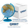 ORBIT Globes & Maps - Globe pour enfants - Globe de 30cm avec pied en plastique anti-choc, cartographie avec de nombreuses illus