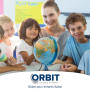 ORBIT Globes & Maps - Globe pour enfants - Globe de 25cm avec pied en bois, carte de France avec de nombreuses illustrations pou