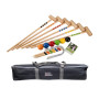 GICO Jeu de Croquet de qualité - Jeu en Plein air - 6 Joueurs - maillets Taille 80 cm - Qualite de EU - 3226