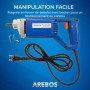 Arebos Vibrateur pour béton | 800W | Vibrateur intérieur | Vibrateur manuel | Bouteille vibrante | Vibrateur pour bouteille | Câ
