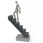 Figurine décorative « Monter en Haut » – Sculpture en marbre de 29 cm de Haut comme Motivation – Statue décorative Moderne comme