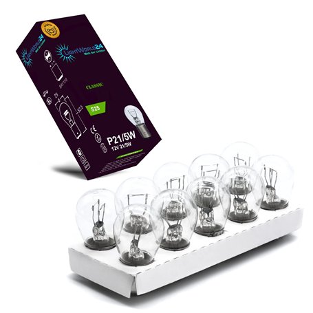 Lightworld24 Lot de 10 ampoules BAY15D P21W/5W pour feu stop arrière 12V 21W 5W