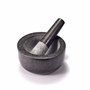 Supremery Mortier et pilon XXL en granit - Grand mortier en pierre - 16 cm - Pour épices