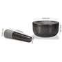 Supremery Mortier et pilon XXL en granit - Grand mortier en pierre - 16 cm - Pour épices, pesto et herbes - Pilon avec maillet -
