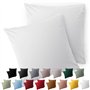 Blumtal Taie Oreiller 60x60 Lot de 2 - Housse de Coussin Microfibre - Taies d'oreillers avec Fermeture enveloppe