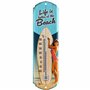 LANOLU Thermomètre rétro en tôle avec inscription « Life is better at the beach »
