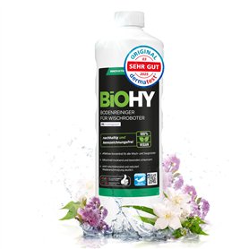 BiOHY Nettoyant pour sols pour robots de nettoyage avec une senteur fraîche de printemps (Bouteille de 1l) | Concentré de nettoy