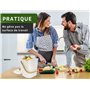YourCasa poubelle compost cuisine - 4L composteur cuisine pour déchets organiques de cuisine - poubelles à compost avec filtre à
