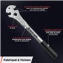 Optio Cycle Clé à Pédale 15 mm – Clé pedalier Vélo | Clé Pédale Vélo Robuste pour Montage et Demonte Pedale