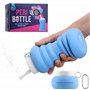 Cynpel Bidet Portable Soin Post-Partum - 600ml Peri Bottle Femmes - Douche Intime Perinée Jet à l'Envers - Pompe Lavage de Voyag