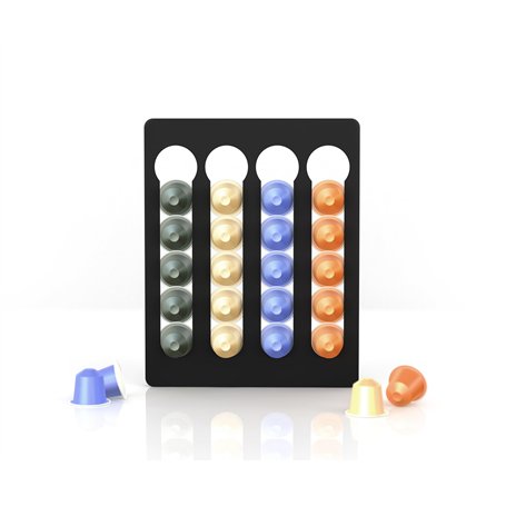 NewGround Designs Support mural pour 20 capsules Nespresso - Distributeur de capsules - Support mural sans perçage