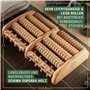 HELDSON® Rouleau de Massage en Bois • Appareil de Massage des Pieds • Drainage Lymphatique & Solution de Relaxation Manuel • Thé