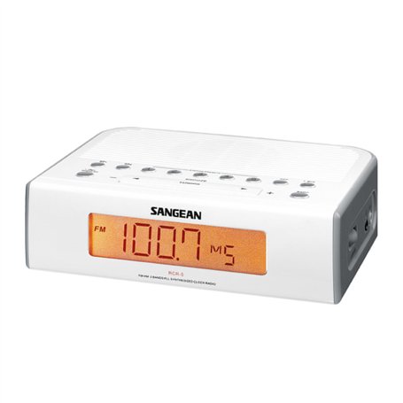 Sangean RCR-5 Radio réveil Digitale Tuner AM/FM Alarme Argent