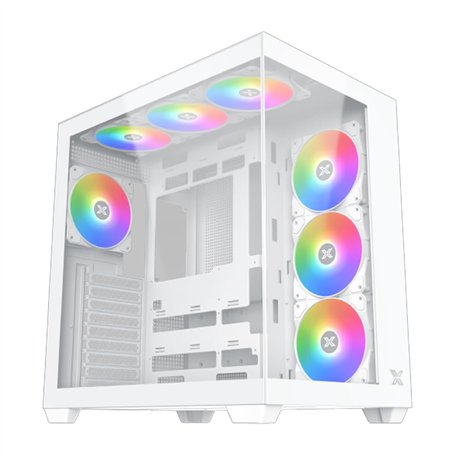 Boitier+Moyen+Tour+ATX+Xigmatek+Aqua+V+Air+RGB+avec+Panneaux+vitr%C3% A9s+%28Blanc%29