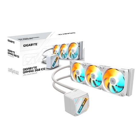 GIGABYTE Gaming 360 Ice Refroidisseur Liquide pour CPU - 3x120 mm Ventilateurs ARGB