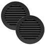 Vent Systems Lot de 2 grilles d'aération noires de 10