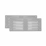 Vent Systems 260 x 105 mm - Blanc - Lot de 2 grilles d'aération avec grille d'insectes - Applications CVC - Chauffage