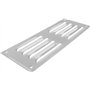 Vent Systems 260 x 105 mm - Blanc - Lot de 2 grilles d'aération avec grille d'insectes - Applications CVC - Chauffage, refroidis