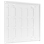 Vent Systems Grille d'aération en métal de 20,3 x 20,3 cm (dimensions extérieures) – Blanc – Grille d'aération réglable – Ouvert
