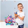 1 kg de Sable Magique pour les Enfants 2 Couleurs de Sable avec 8 Moules Kit Cupcake et Glace avec Accessoires pour Sable à Mode
