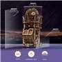 UGEARS Puzzles 3D en Bois pour Adultes - Horloge de Table astronomique avec Tourbillon - Horloge mécanique Fonctionnelle - Kit M