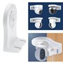 Lot de 2 supports muraux pour caméra de surveillance - Support mural et de plafond pour systèmes de sécurité CCTV compatibles av