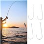 EMSea 90x Hameçons de Pêche en Mer #1-#3/0 en Acier à Haute Teneur en Carbone à Longue Tige pour Brochet Morue Bar Goberge Congr