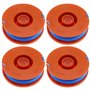 VGOL Lot de 4 bobines de Fil 5137651-90 FLY020 compatibles avec Les tondeuses à Gazon Flymo Mini Trim Série Multi Trim 10 m Long