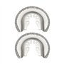 VGOL Lot de 2 Lames de Scie Diamantées Demi-cercle 64mm Lame de Coupe à Lames Diamantées Oscillantes pour Outils Multiples élimi