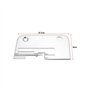 VGOL Plaque d'aiguille pour machine à coudre #788601007 - Plaque d'aiguille en métal compatible avec les surjeteuses Janome 1110