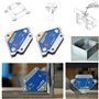 Wanjorlay 4 PièCes 50KG Supports de Soudage MagnéTiques Angle Soudure Aimant Soudeur Fixateur Positionneur Ferrite Tenant des Ou