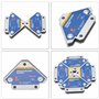 Wanjorlay 4 PièCes 50KG Supports de Soudage MagnéTiques Angle Soudure Aimant Soudeur Fixateur Positionneur Ferrite Tenant des Ou