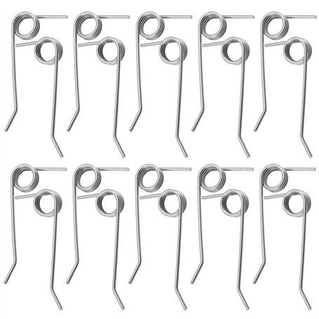 eMagTech 10 Paires de Ressorts Solides en Acier Inoxydable pour Scarificateur Électrique Compatible avec WOLF-Garten VS 302 E VA