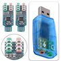 eMagTech Lot de 2 cartes son USB CM108 avec puce - Carte son stéréo externe pratique - Pour ordinateur portable - 49 x 19 x 8 mm