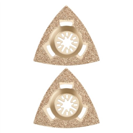 eMagTech Lot de 2 Lames de Râpe en Carbure de 80 Mm Compatible avec Fein Compatible avec Milwaukee Outil Multifonction Oscillant