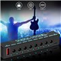 Qaautor Alimentation pour Pédales de Guitare 5 V avec Sorties 8 Voies Alimentation pour Pédalier Portable et Alimentation pour E