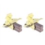 ECSiNG 1 Paire de Balais de Charbon avec Porte-balais en Laiton 610126-00 Compatible avec Dewalt DC411 DCG412 DCS380 DC390 DCS39
