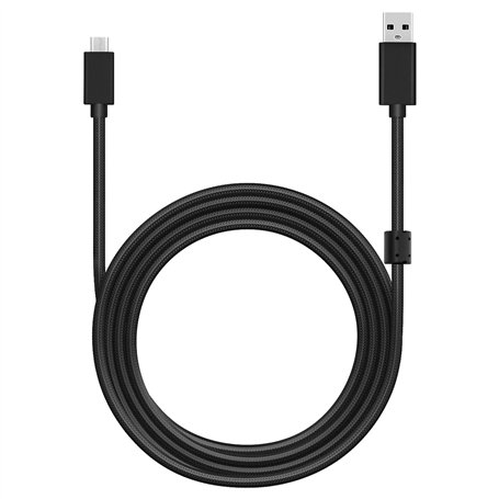 Mcbazel Logitech G633/G633s Gaming Headset 2M Remplacement Câble Audio Micro-USB vers USB Câble de Recharge Support G533/G635/G9