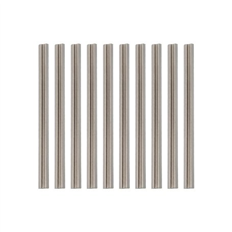 eMagTech 10pcs Lames de Raboteuse Électrique HSS 82mm avec Double Tranchant Remplacement Compatible avec Makita Raboteuses à Mai