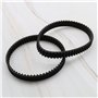 ECSiNG 2X Courroies d'entraînement de Scarificateur en Caoutchouc HTD295-5M-12 Courroie de Distribution à Boucle Fermée 59 Dents