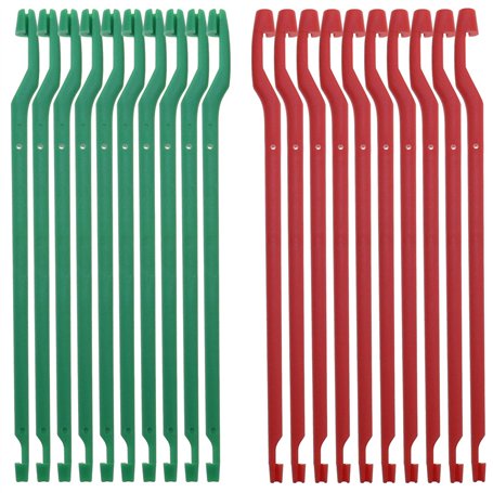 ECSiNG 20pcs Pêche Décrochage Dégorgeoirs en Plastique Portable Détacheur Crochet Extracteur Décrocher Extracteur de Pêche Fourn