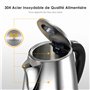 Bouilloire Electrique Inox avec Filtre Amovible et Voyant Lumineux