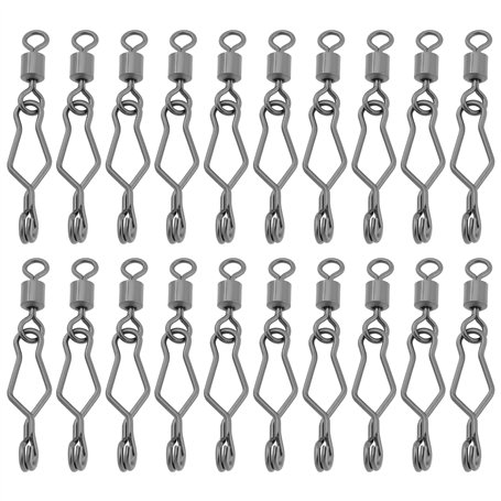 Briny River Lot de 50 Clips de Pêche Rapides de 3